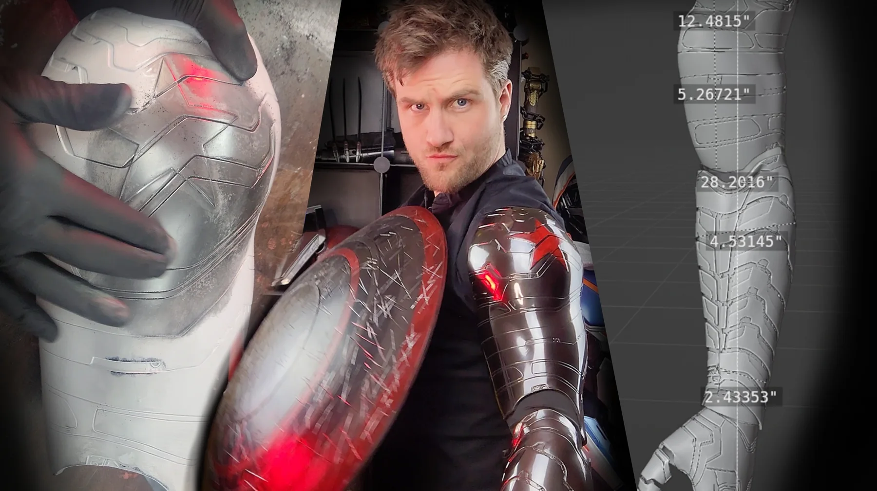 Winter Soldier arm fabrication and fitting